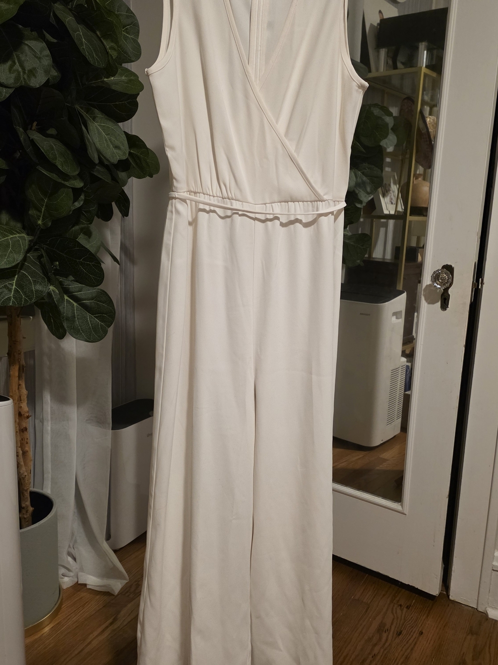 Madewell White Wide-Leg Jumpsuit